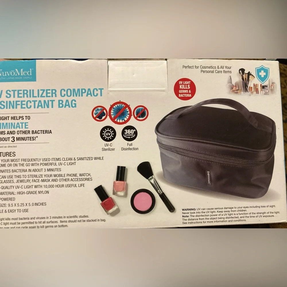 UV sterilizer compact bag  Disinfectant for personal care items